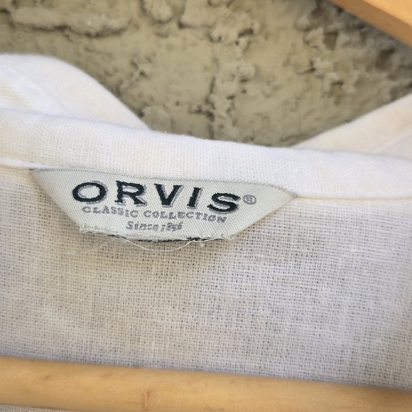 Orvis Linen Blend Button Down Shirt - Picture 4 of 7